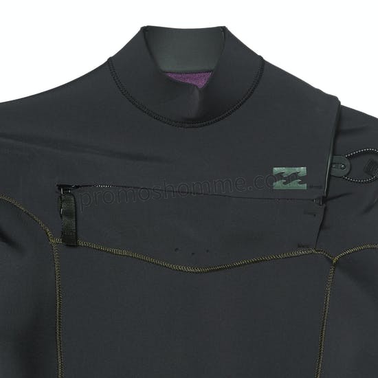 Meilleur Prix Garanti Combinaison de Surf Billabong 2mm Revolution Chest Zip Long Sleeve Shorty - -5