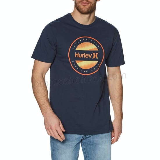 Meilleur Prix Garanti T-Shirt à Manche Courte Hurley Circle Dye Logo - -0