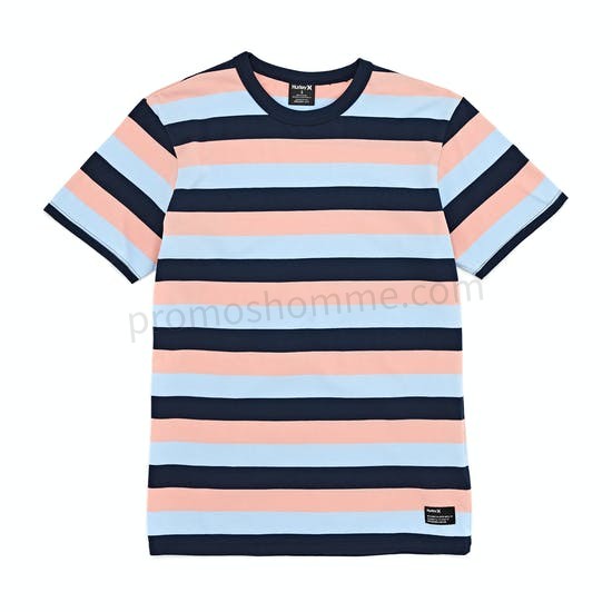Meilleur Prix Garanti T-Shirt à Manche Courte Hurley Dri-fit Harvey Stripe Patch - -0