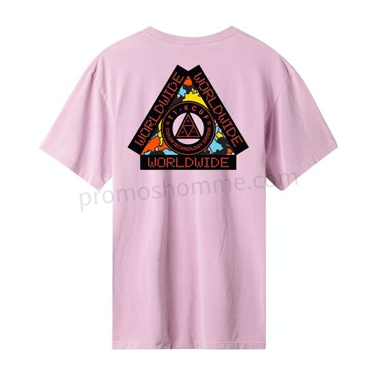 Meilleur Prix Garanti T-Shirt à Manche Courte Huf Color Tech Triple Triangle - -0