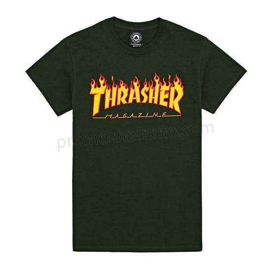 Meilleur Prix Garanti T-Shirt à Manche Courte Thrasher Flame Logo - -0