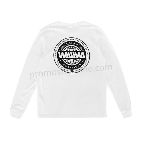 Meilleur Prix Garanti T-Shirt à Manche Longue Wawwa Logo - -2