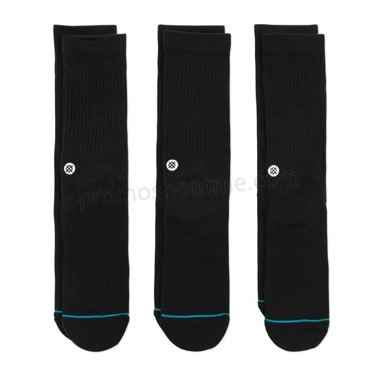 Meilleur Prix Garanti Fashion Socks Stance Icon 3 Pack - -0