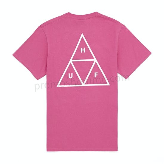 Meilleur Prix Garanti T-Shirt à Manche Courte Huf Essentials Triple Triangle - -0