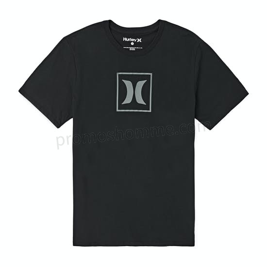 Meilleur Prix Garanti T-Shirt à Manche Courte Hurley Dri-fit Icon Box Reflective - -0