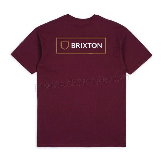 Meilleur Prix Garanti T-Shirt à Manche Courte Brixton Alpha Block - -0