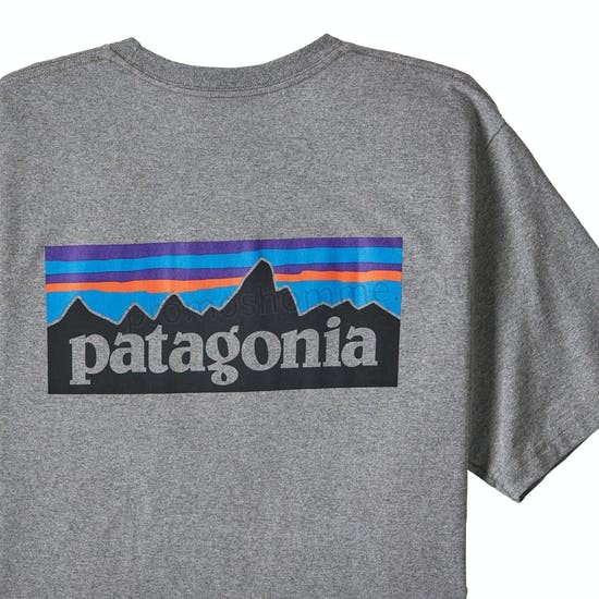 Meilleur Prix Garanti T-Shirt à Manche Courte Patagonia P6 Logo Responsibilitee - -2
