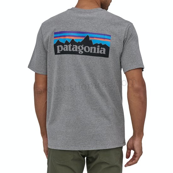 Meilleur Prix Garanti T-Shirt à Manche Courte Patagonia P6 Logo Responsibilitee - -1