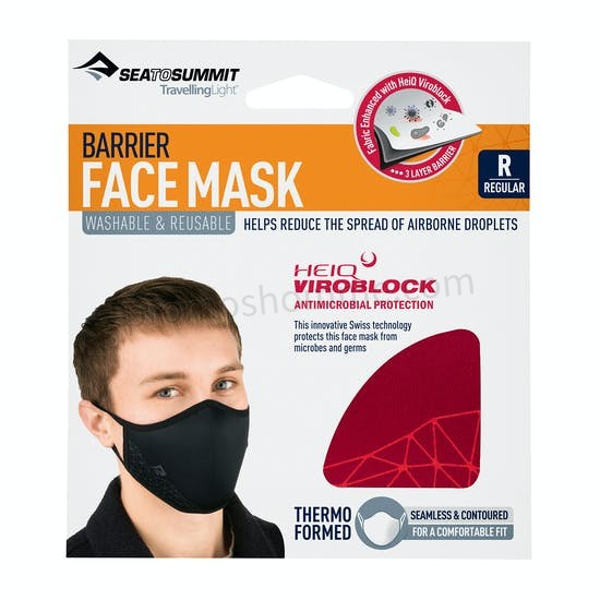 Meilleur Prix Garanti Face Mask Sea To Summit Barrier With Heiq Viroblock - -4