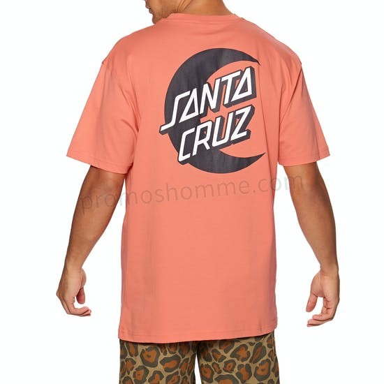 Meilleur Prix Garanti T-Shirt à Manche Courte Santa Cruz Moon Dot Mono T-shirt - -1