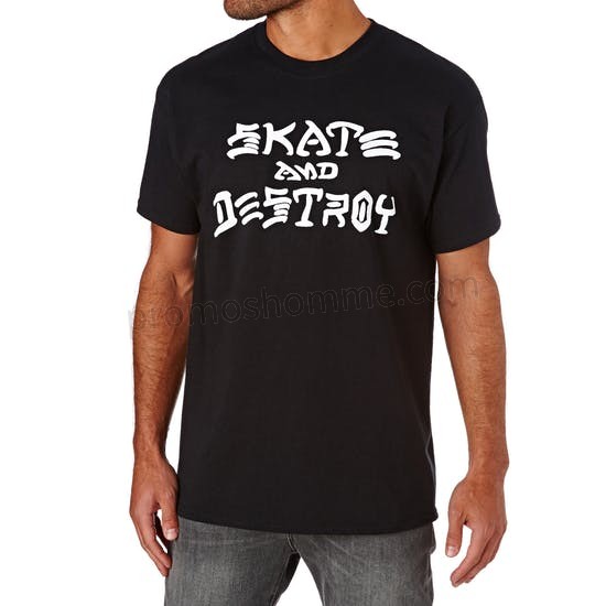 Meilleur Prix Garanti T-Shirt à Manche Courte Thrasher Skate Destroy - -0