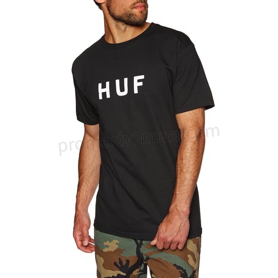 Meilleur Prix Garanti T-Shirt à Manche Courte Huf Essentials OG Logo - -0
