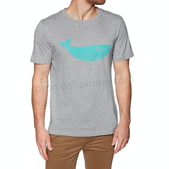 Meilleur Prix Garanti T-Shirt à Manche Courte 2 Minute Beach Clean Organic Big Whale Logo - -0