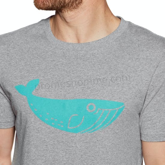 Meilleur Prix Garanti T-Shirt à Manche Courte 2 Minute Beach Clean Organic Big Whale Logo - -1
