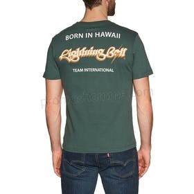Meilleur Prix Garanti T-Shirt à Manche Courte Lightning Bolt Born In Hawaii - Meilleur Prix Garanti T-Shirt à Manche Courte Lightning Bolt Born In Hawaii