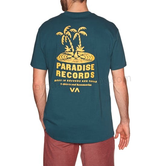 Meilleur Prix Garanti T-Shirt à Manche Courte RVCA Paradise Records - Meilleur Prix Garanti T-Shirt à Manche Courte RVCA Paradise Records