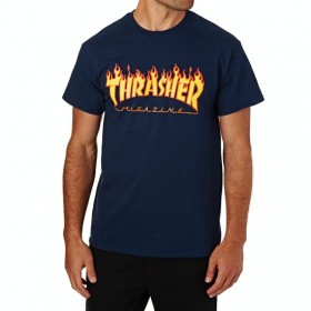 Meilleur Prix Garanti T-Shirt à Manche Courte Thrasher Flame Logo